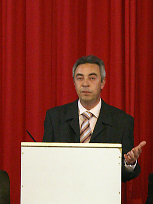Bernd Frauenfeld bei seiner Rede