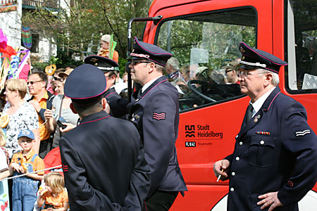 Die Feuerwehr passt auf